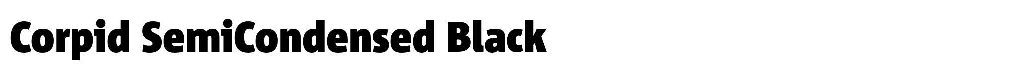 Corpid SemiCondensed Black image